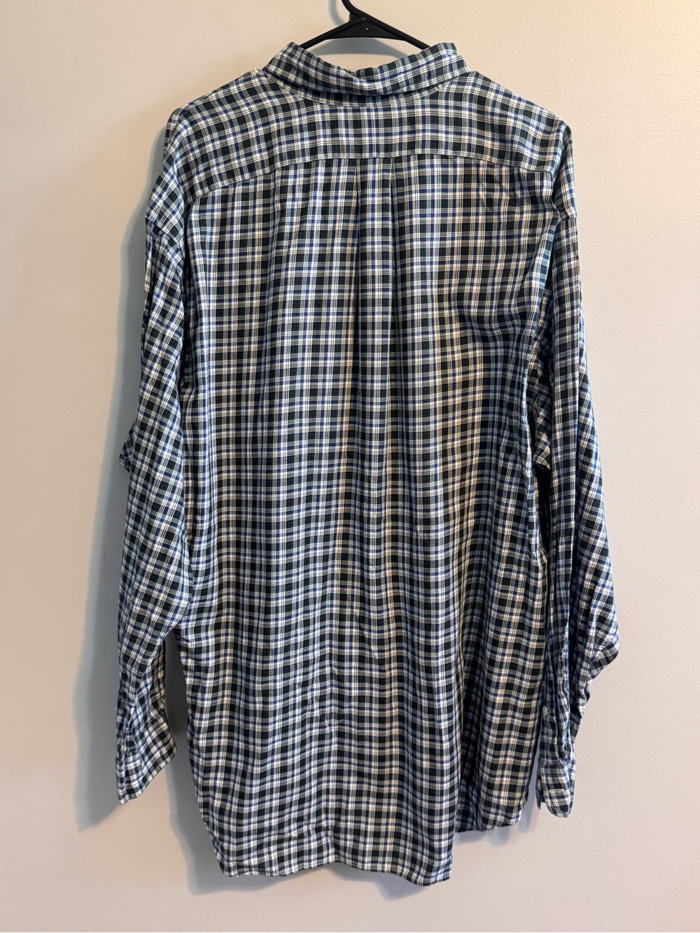 Ralph Lauren Blake Men's XL Blue Green Plaid Cotton Button Down Shirt - Picture 3 of 4